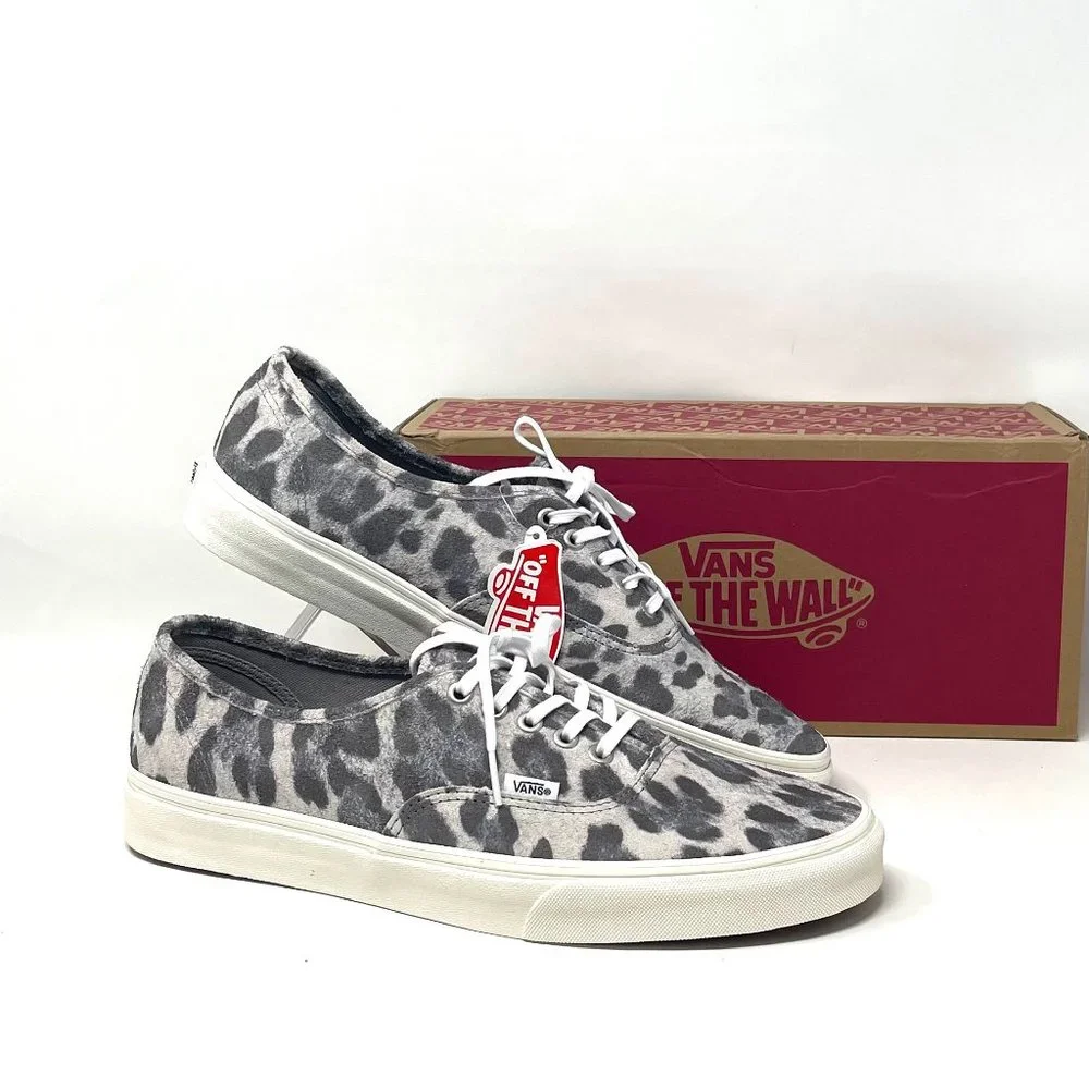 Vans Authentic Leopard Casual Low Top Shoes Women's Size Suede VN0A5HZS9FS Desc
